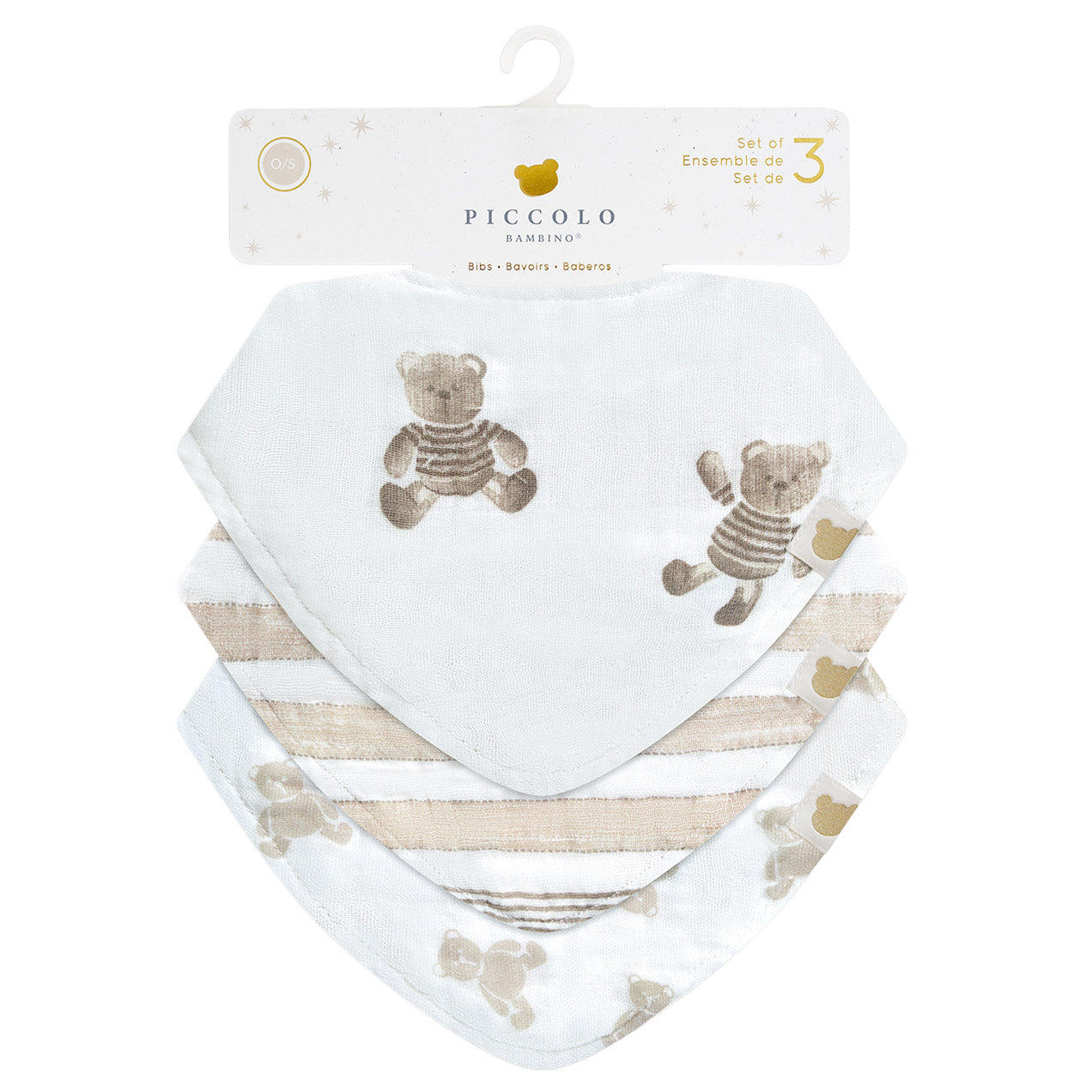 Piccolo Bambino Baby Muslin Essentials Pack, 8-piece - image 7
