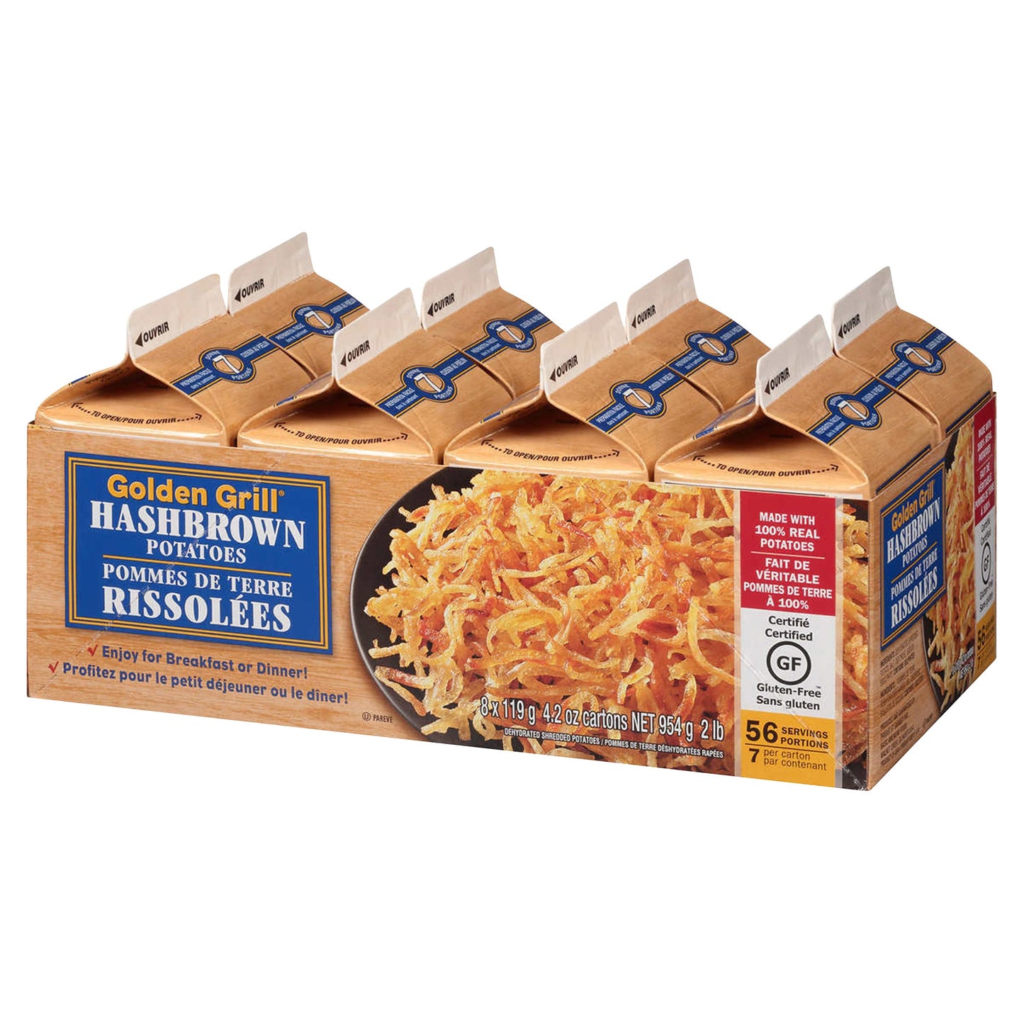 Golden Grill Hashbrown Potatoes, 8 x 119 g - image 1