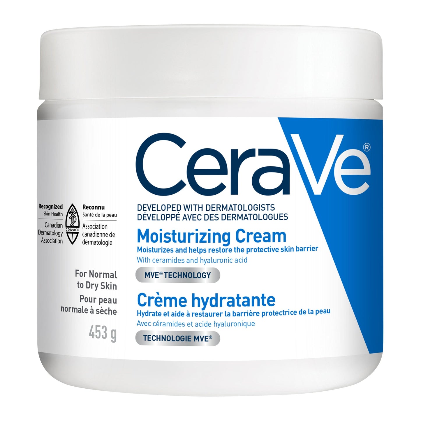 CeraVe Moisturizing Cream, 2 x 453 g - image 1