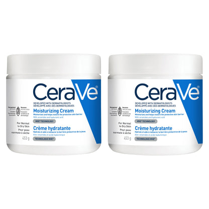CeraVe Moisturizing Cream, 2 x 453 g - image 2