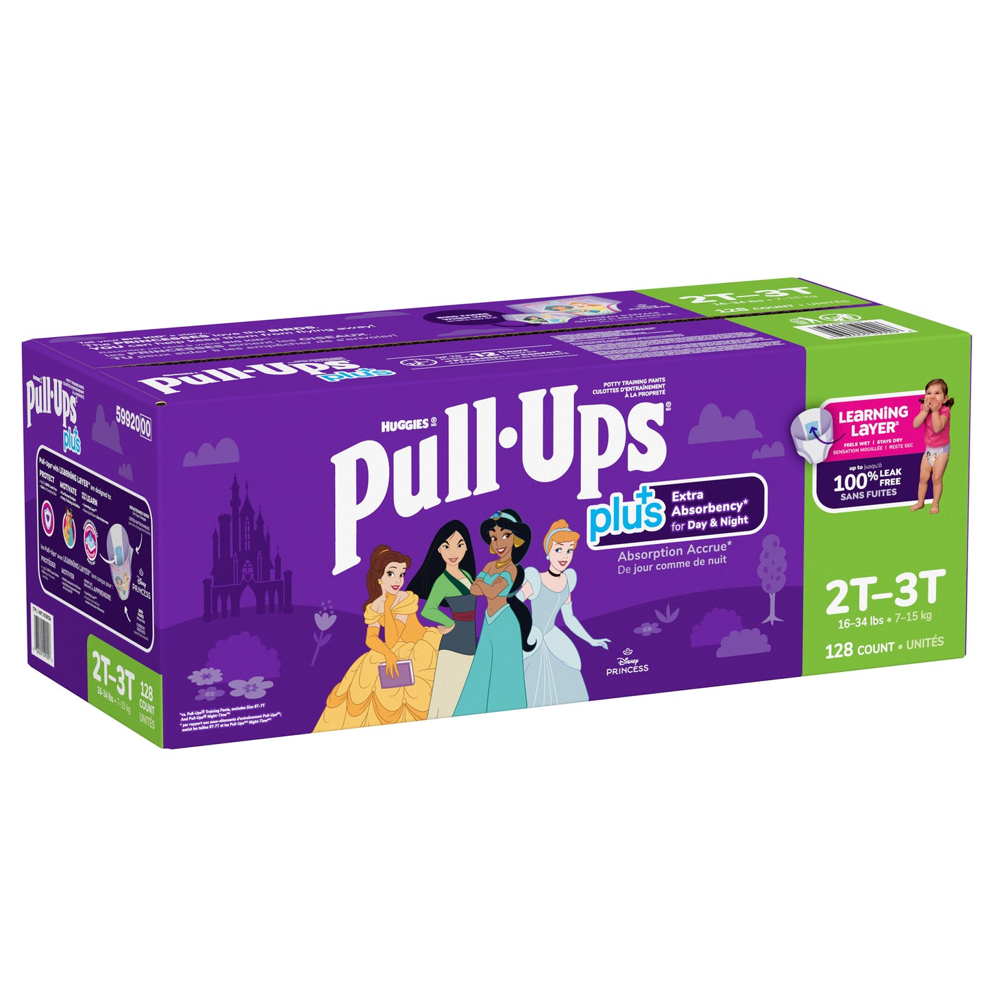 Huggies Pull-Ups Plus Training Pants Girl, 2T to 6T - image 2