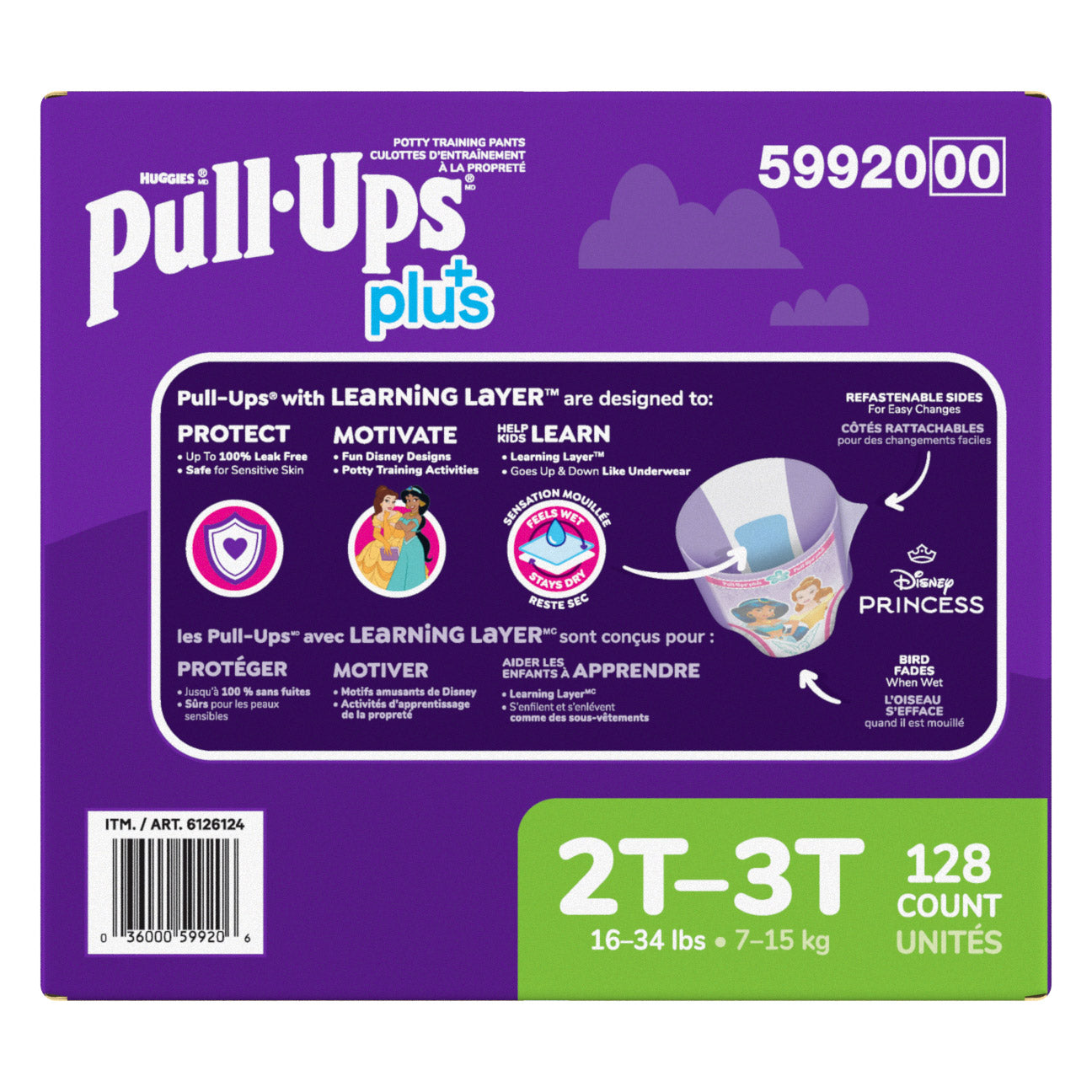 Huggies Pull-Ups Plus Training Pants Girl, 2T to 6T - image 3