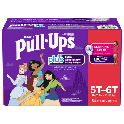 Huggies Pull-Ups Plus Training Pants Girl, 2T to 6T - image 10