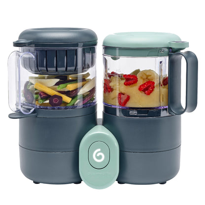 Babymoov Duo Meal Lite Baby Food Maker: Steam, Blend, Defrost, and Reheat With 6 Storage Containers - image 1
