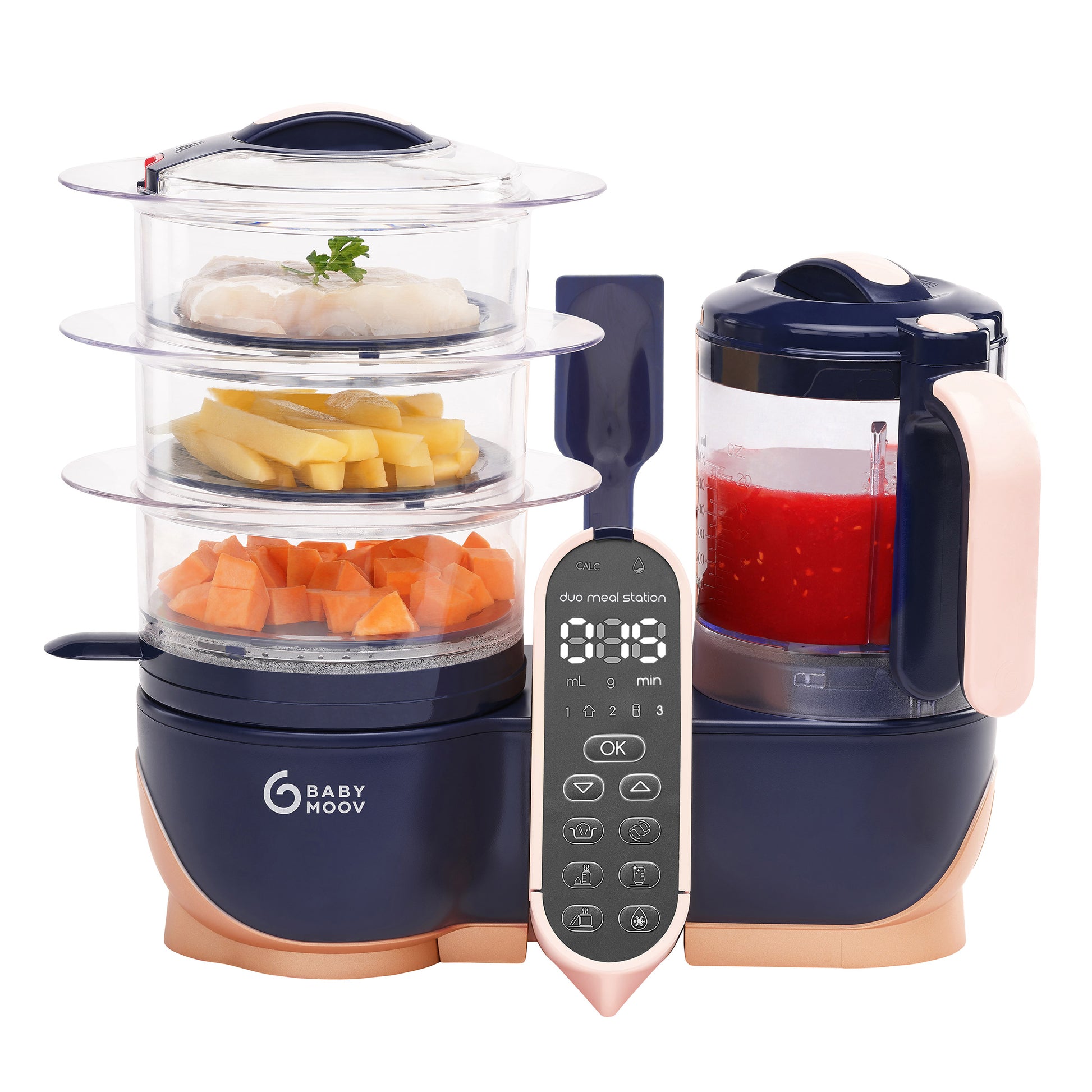 Babymoov Duo 6-in-1 Meal Station XL Baby Food Maker: Steam, Defrost, Blend, Bottle Warmer, Sterilizer - image 1