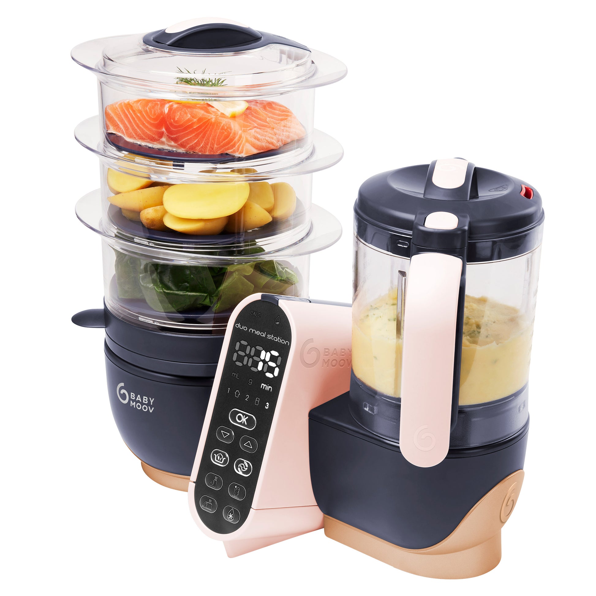 Babymoov Duo 6-in-1 Meal Station XL Baby Food Maker: Steam, Defrost, Blend, Bottle Warmer, Sterilizer - image 3