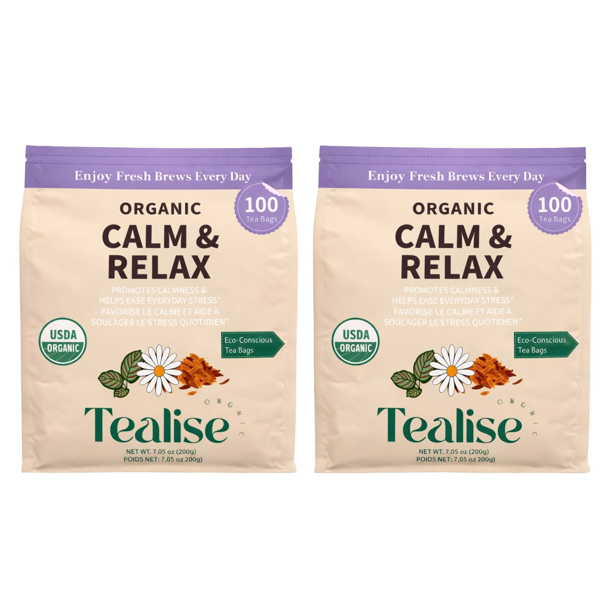 Tealise Organic Herbal Tea, 2 × 100 Tea Bags - image 2