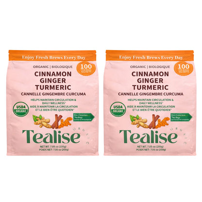 Tealise Organic Herbal Tea, 2 × 100 Tea Bags - image 1