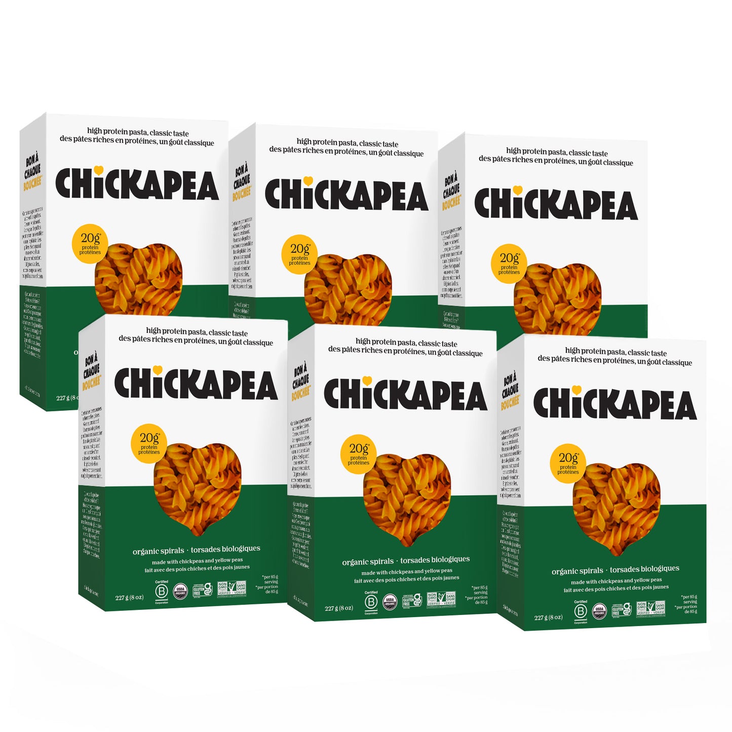 Chickapea Organic Chickpea Protein Pasta, 6 × 227 g - image 9
