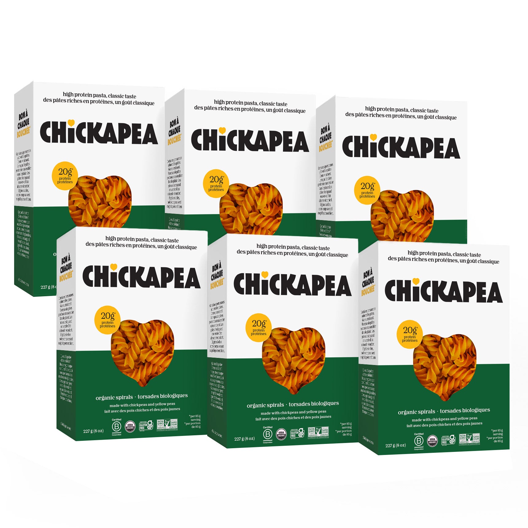 Chickapea Organic Chickpea Protein Pasta, 6 × 227 g - image 9