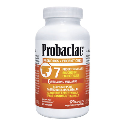 Probaclac Probiotics - 7 Strains - 6.5 Billion Active Cells, 120 capsules - image 1