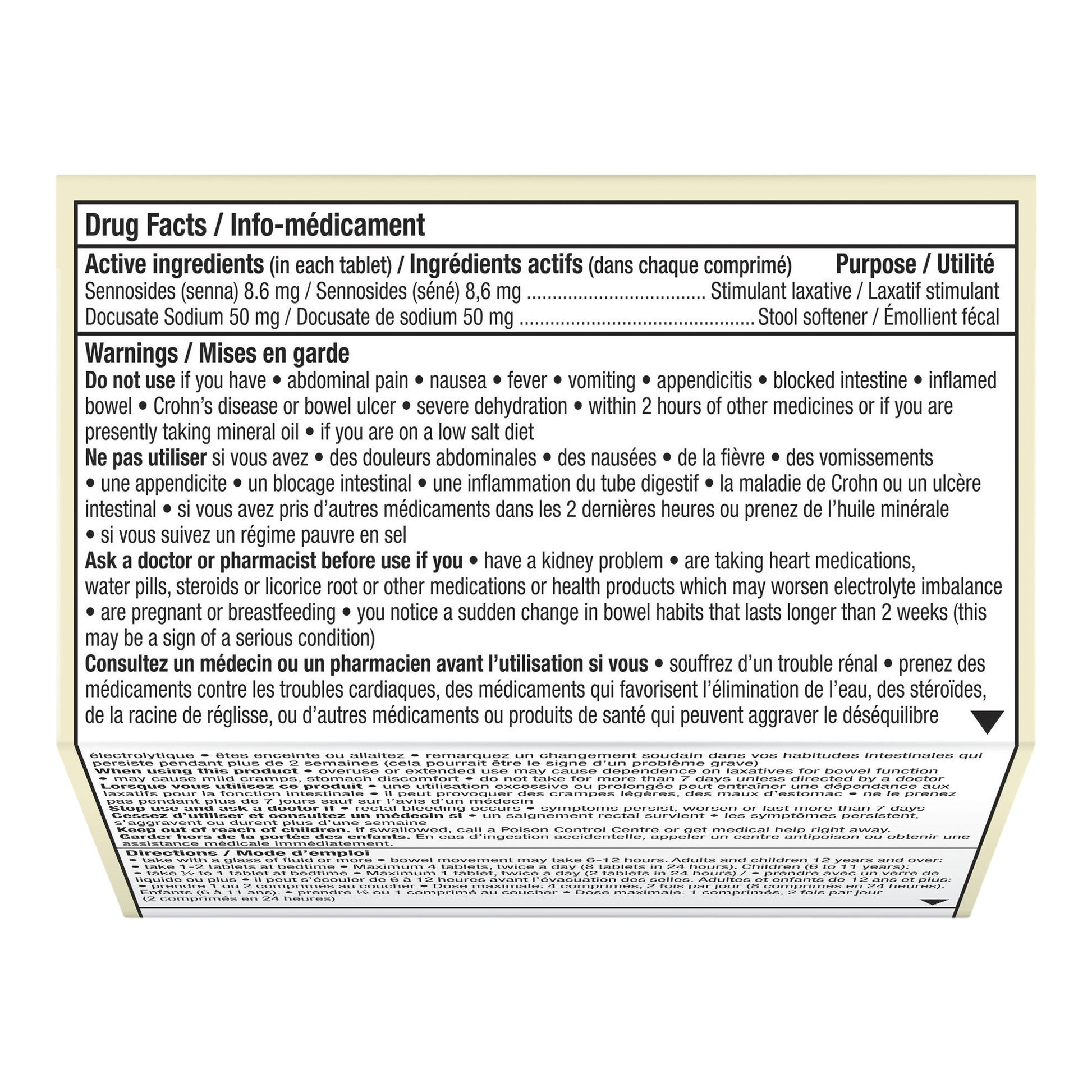 Senokot S Laxative plus Softener, 120 Senna tablets - image 3