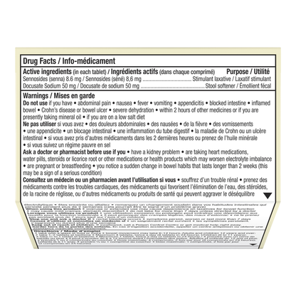 Senokot S Laxative plus Softener, 120 Senna tablets - image 3