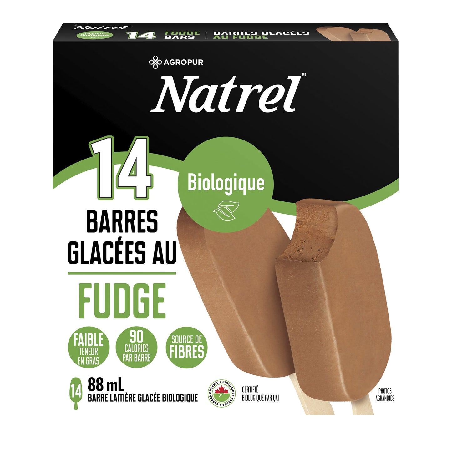 Natrel Organic Fudge Bar, 14 × 88 mL - image 2