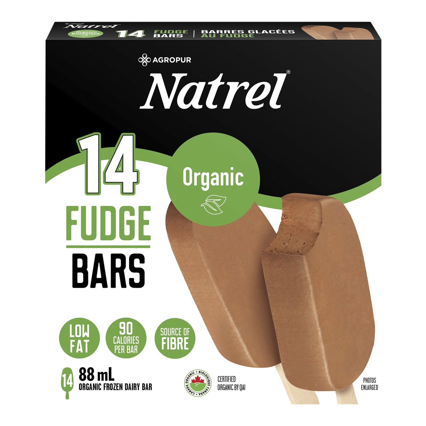 Natrel Organic Fudge Bar, 14 × 88 mL - image 1