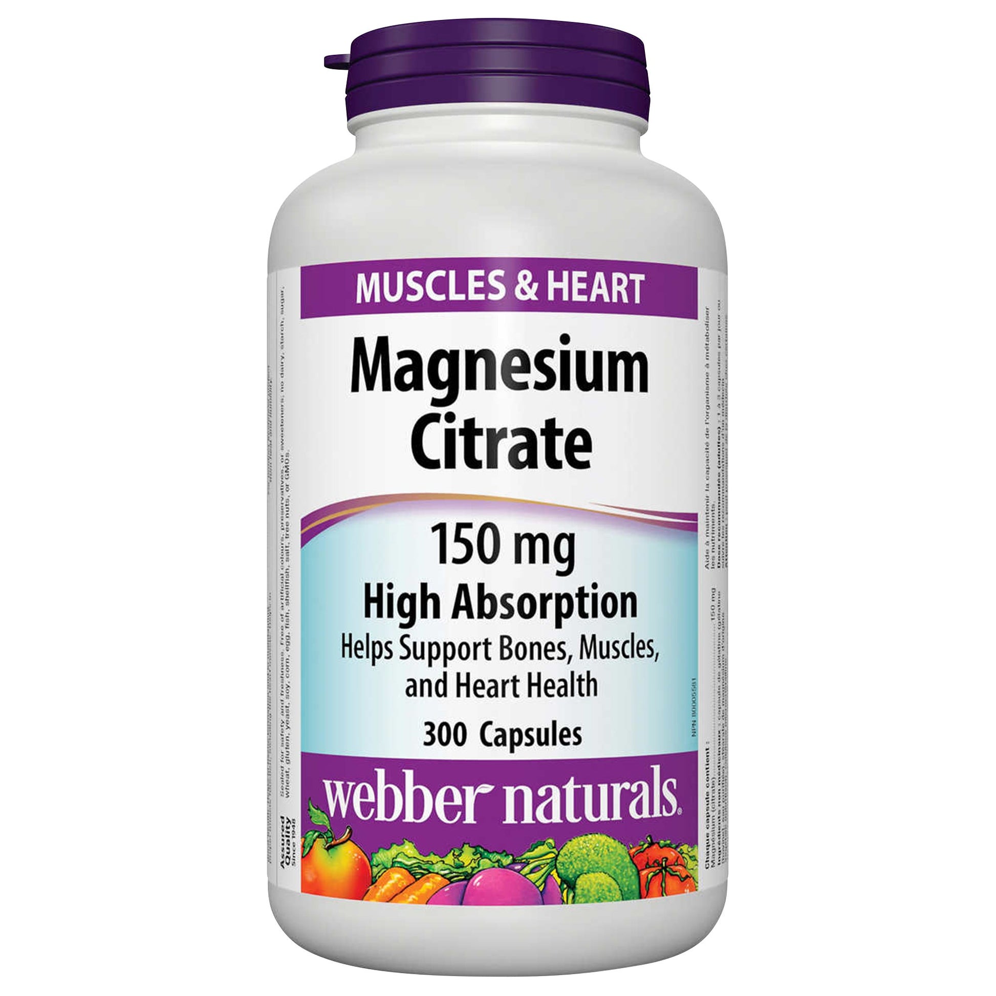 webber naturals Magnesium Citrate 150 mg, 300 Capsules - image 1