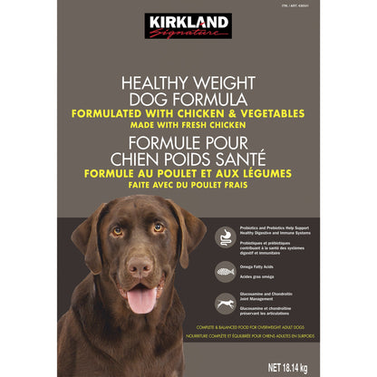 Kirkland Signature Healthy Weight Dog Food, 40lb - image 1