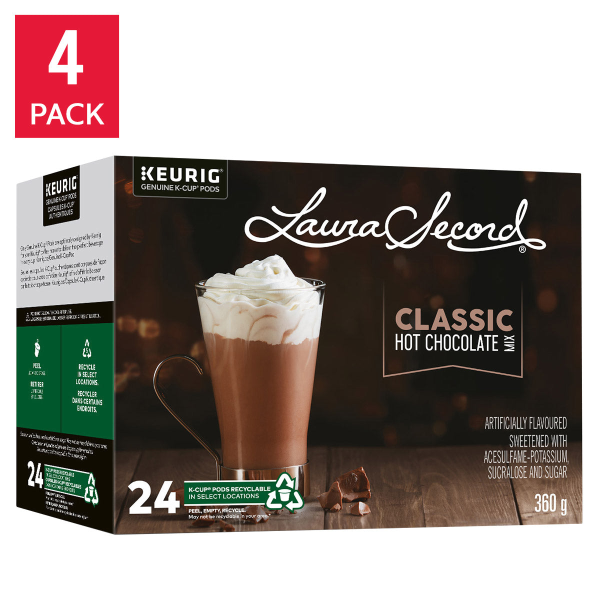 Laura Secord Hot Chocolate Mix K cups, 96-count - image 1