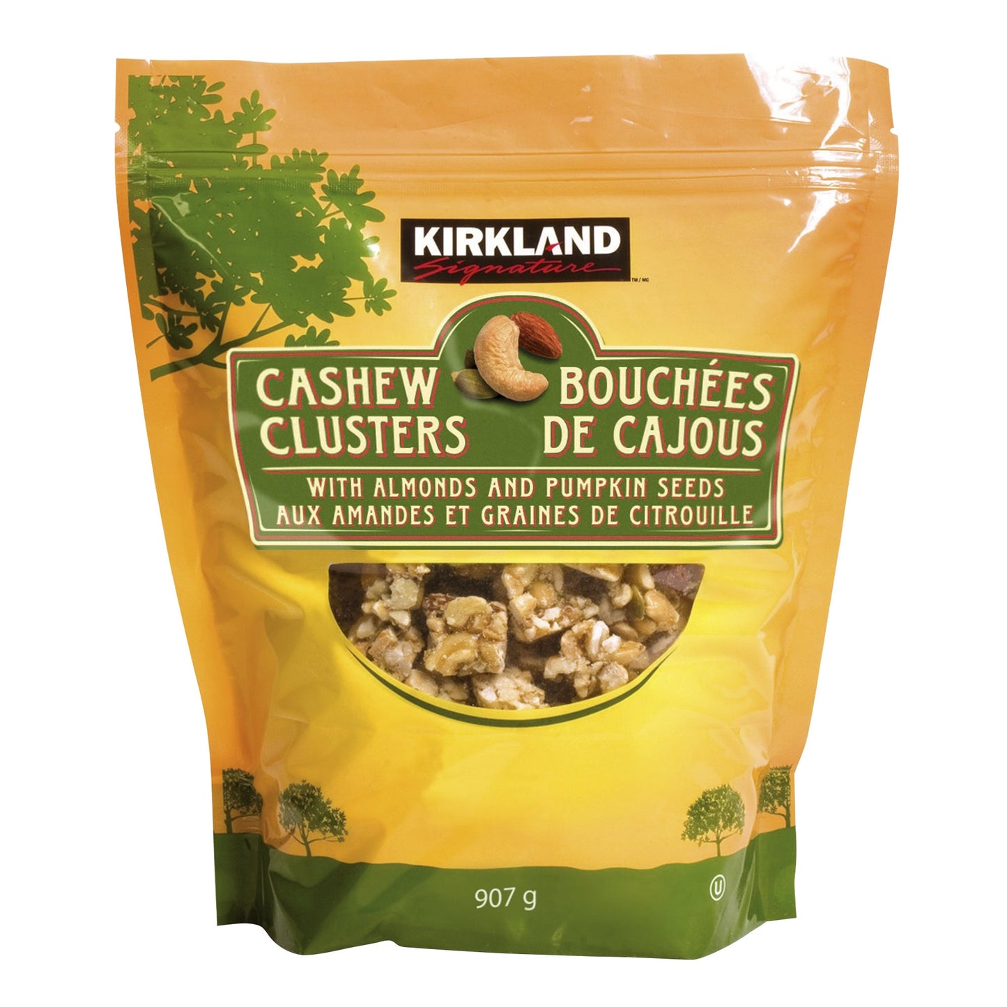 Kirkland Signature Cashew Clusters, 907 g — product image