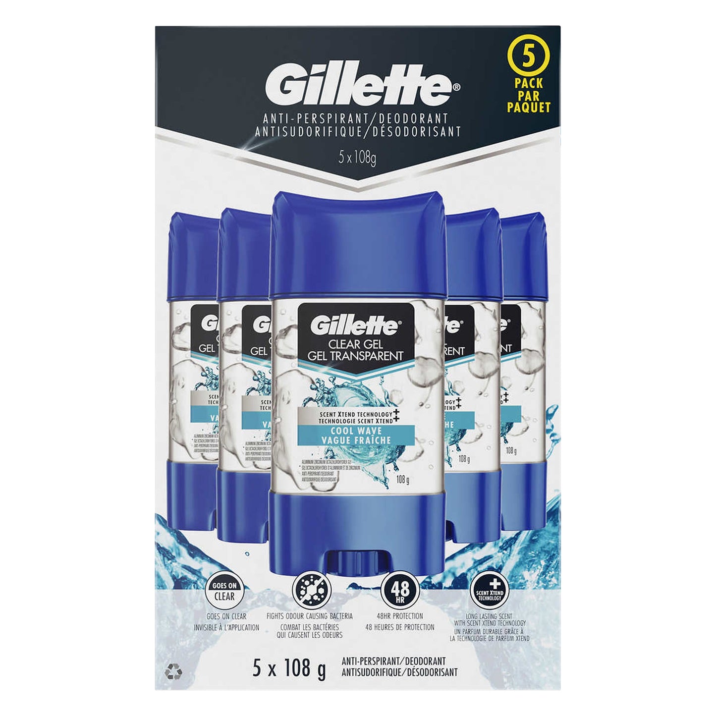 Gillette Clear Gel Antiperspirant and Deodorant - image 1