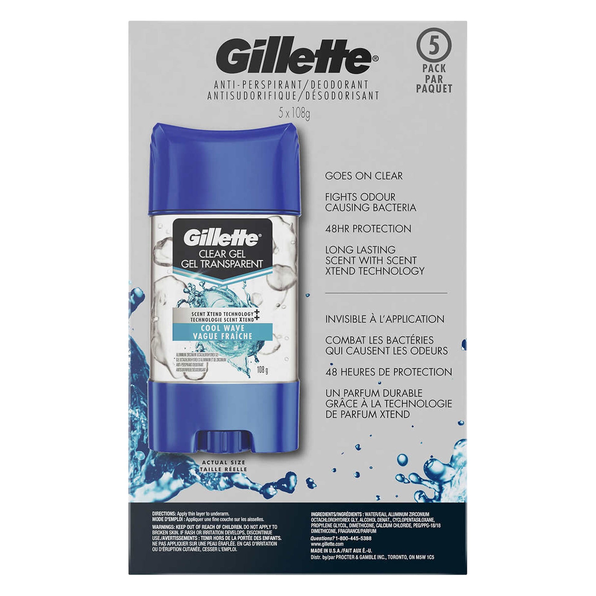 Gillette Clear Gel Antiperspirant and Deodorant - image 2