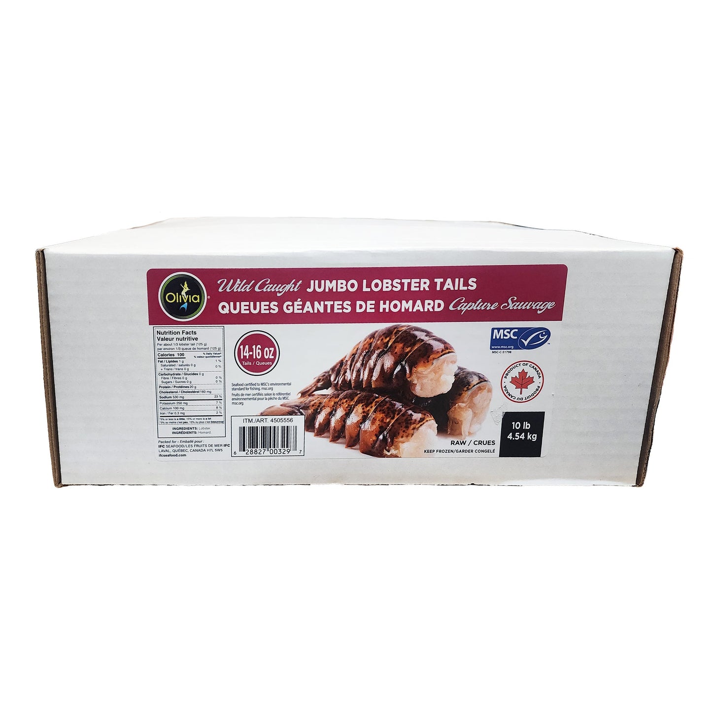 Olivia Jumbo Lobster Tails, 4.54 kg - image 1