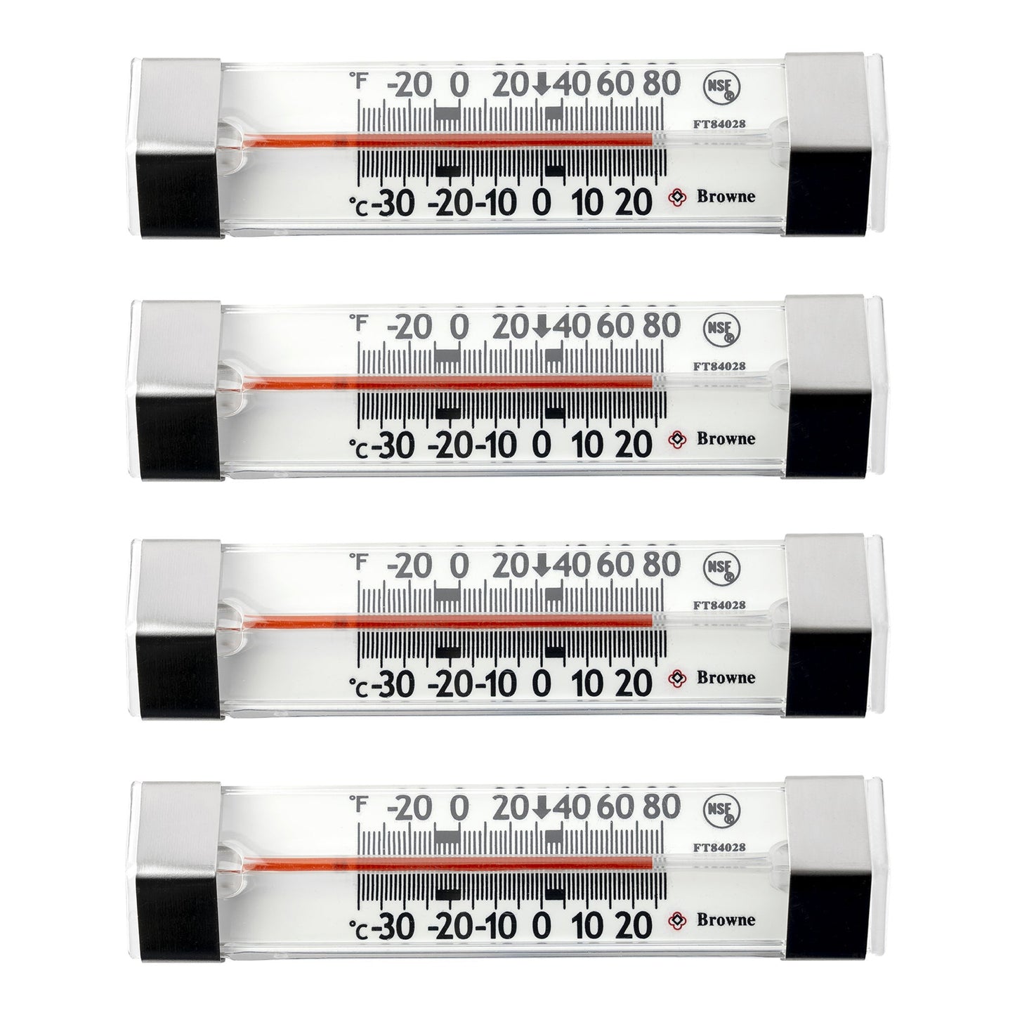 Browne Hanging Refrigerator and Freezer Thermometer, Pack of 4 - image 1