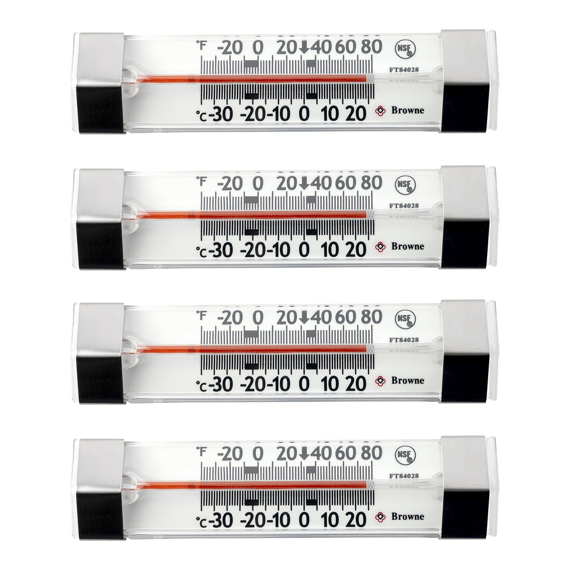 Browne Hanging Refrigerator and Freezer Thermometer, Pack of 4 - image 1