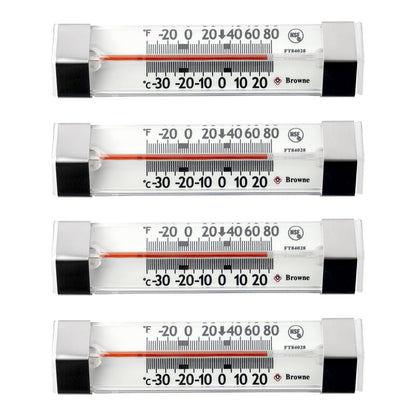 Browne Hanging Refrigerator and Freezer Thermometer, Pack of 4 - image 1