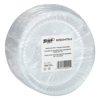Titan 7-in Plastic Dome Lids, Pack of 500 - image 4