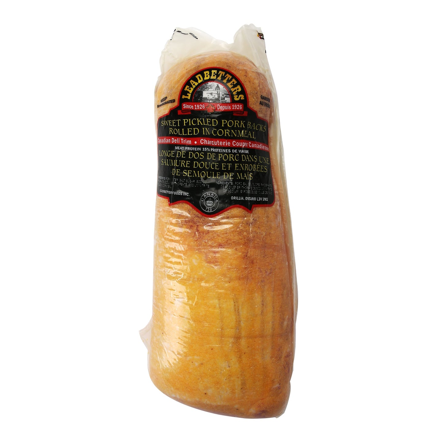 Leadbetters Peameal Bacon, 2.5 kg average weight* - image 1