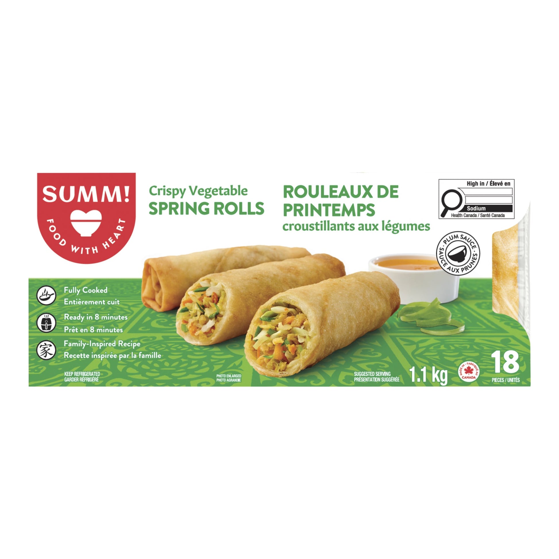 Summ Vegetable Springs Rolls, 1.1 kg - image 1