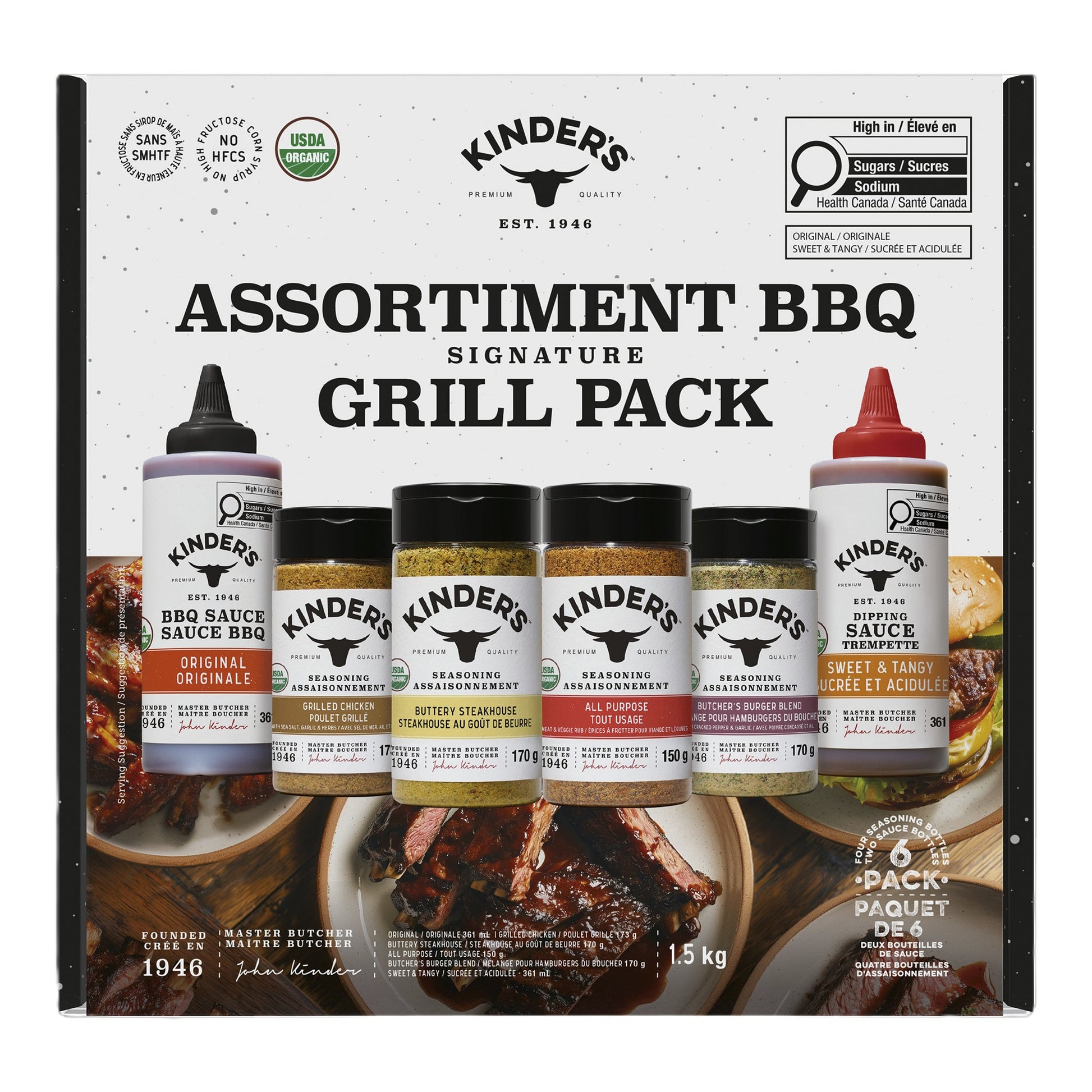 Kinder's Grill Pack, 2 sauces 4 spices - image 1