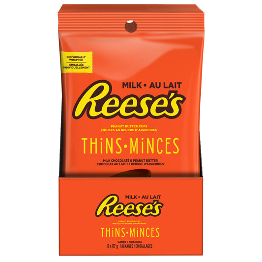 REESE'S THINS MILK 8X87G C2 L38 P190 — product image
