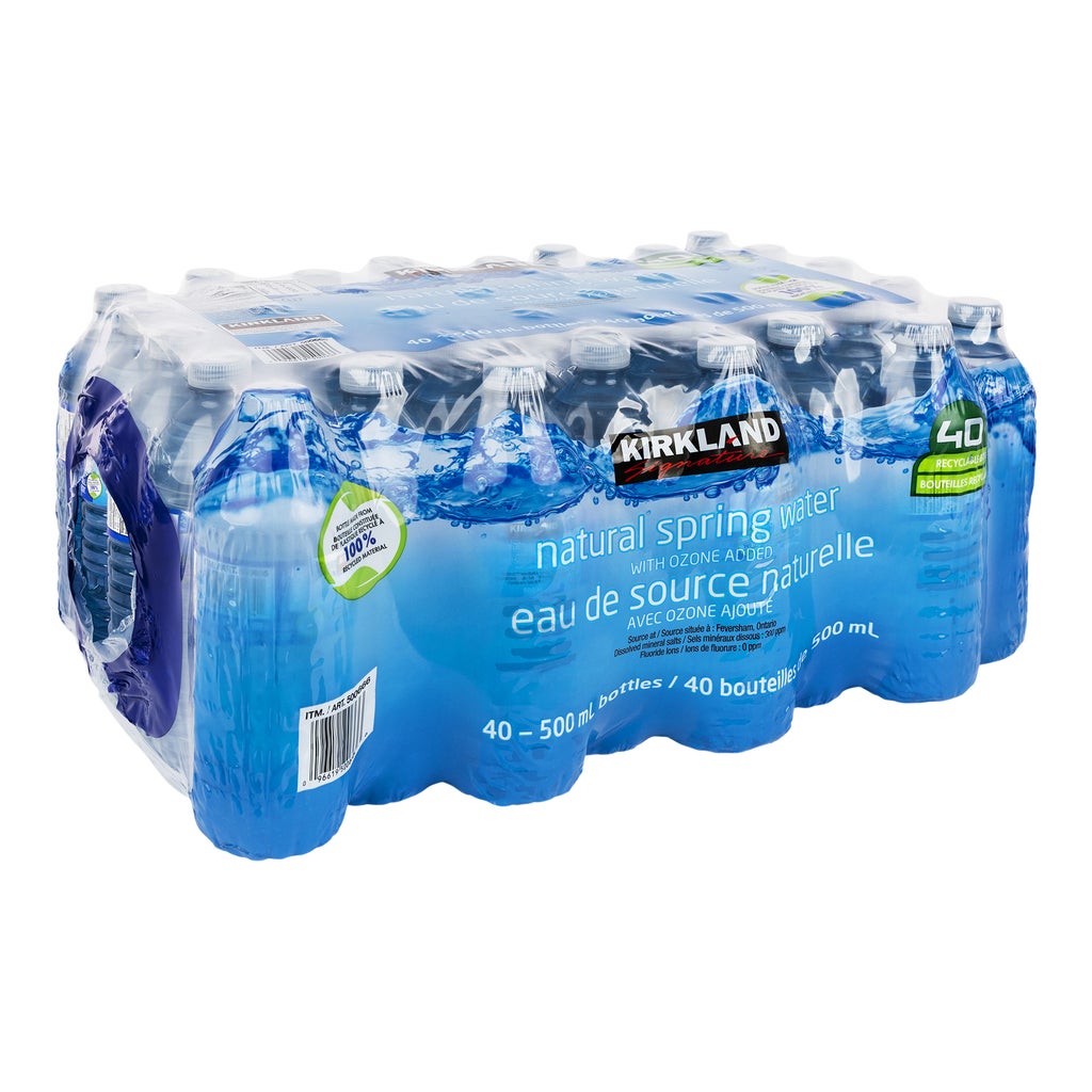 Kirkland Signature Natural Spring Water 40 × 500 mL — image 1