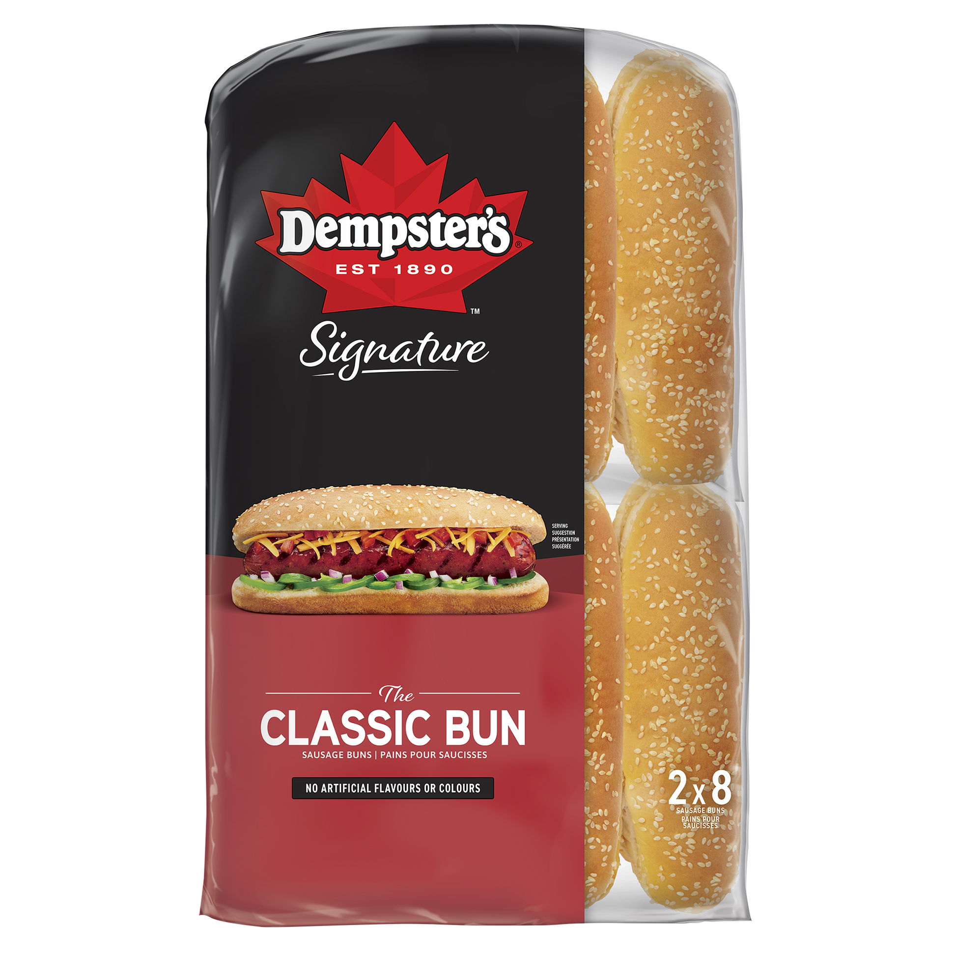 Dempster's Deluxe Classic Sausage Buns, Pack of 16 - image 1