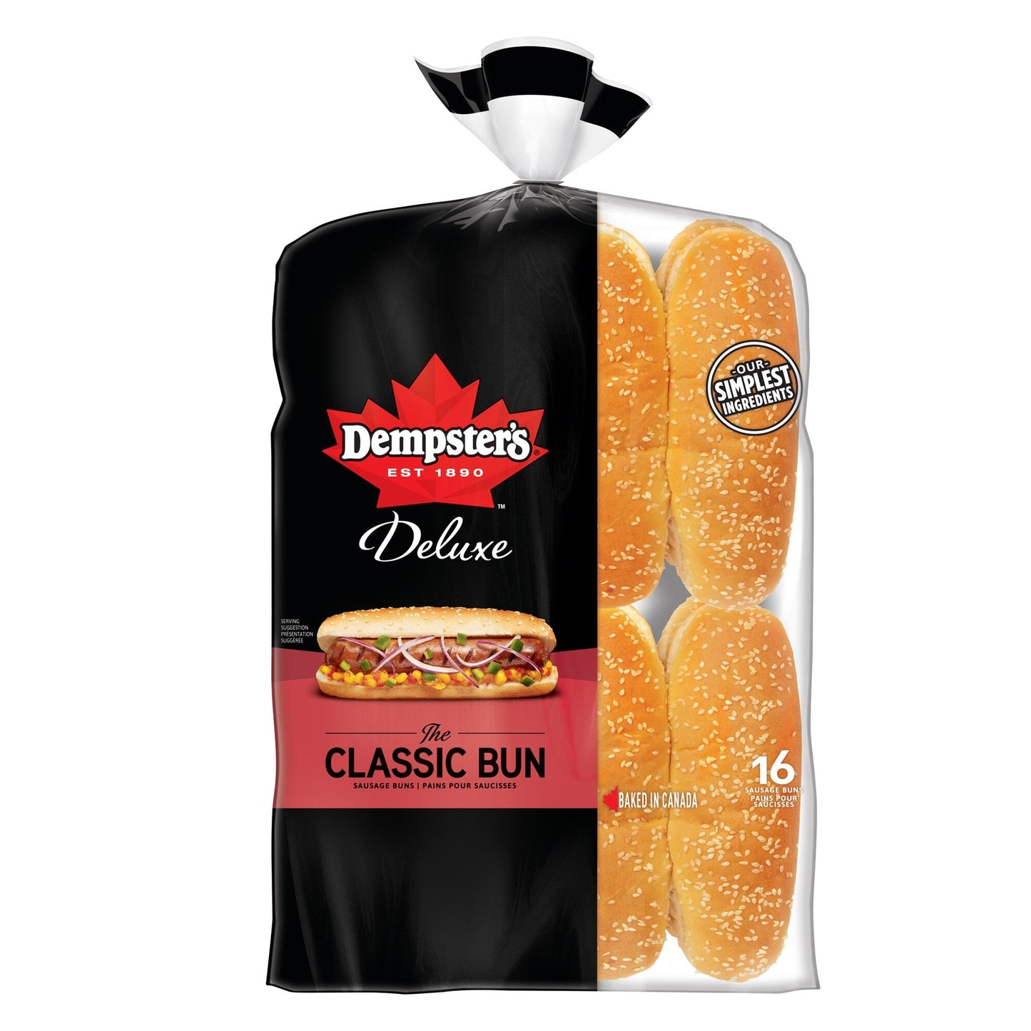 Dempster's Deluxe Classic Sausage Buns, Pack of 16 - image 3