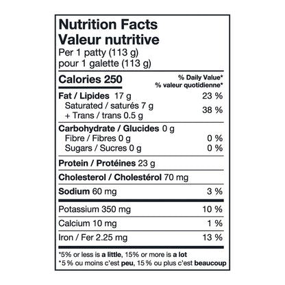 Kirkland Signature Frozen Lean Ground Beef Burger Patties, 24 × 113 g - image 2