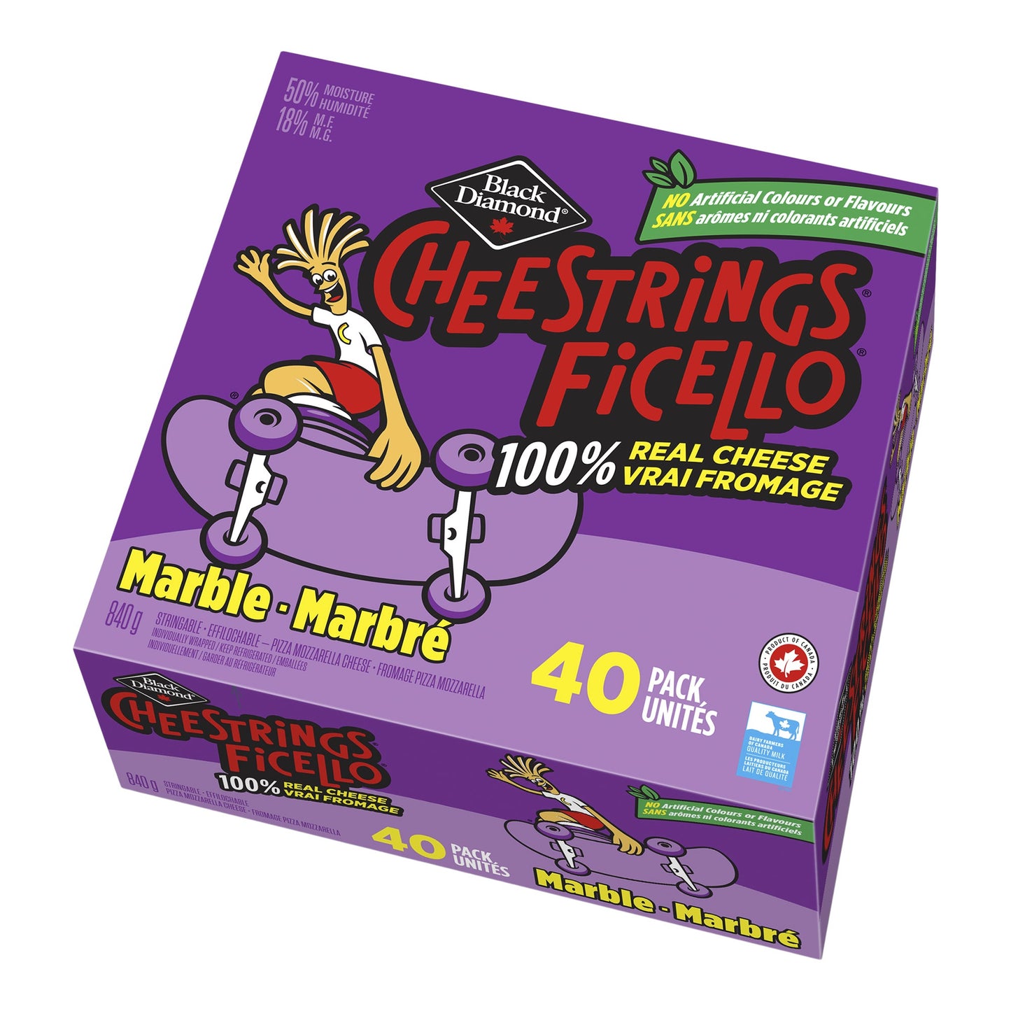 Black Diamond Marble Cheestrings, Pack of 40 - image 1
