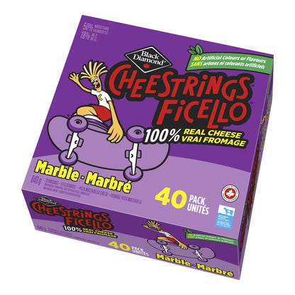 Black Diamond Marble Cheestrings, Pack of 40 - image 1