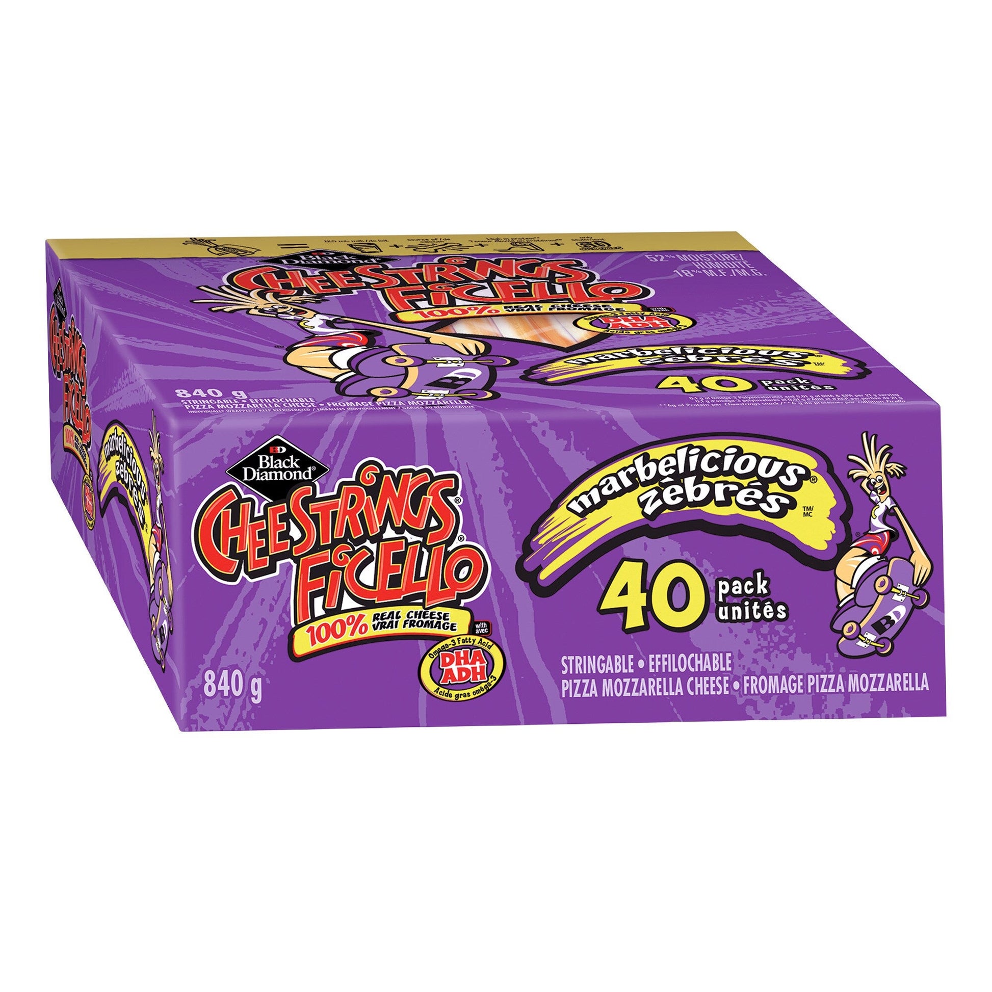 Black Diamond Marble Cheestrings, Pack of 40 - image 2