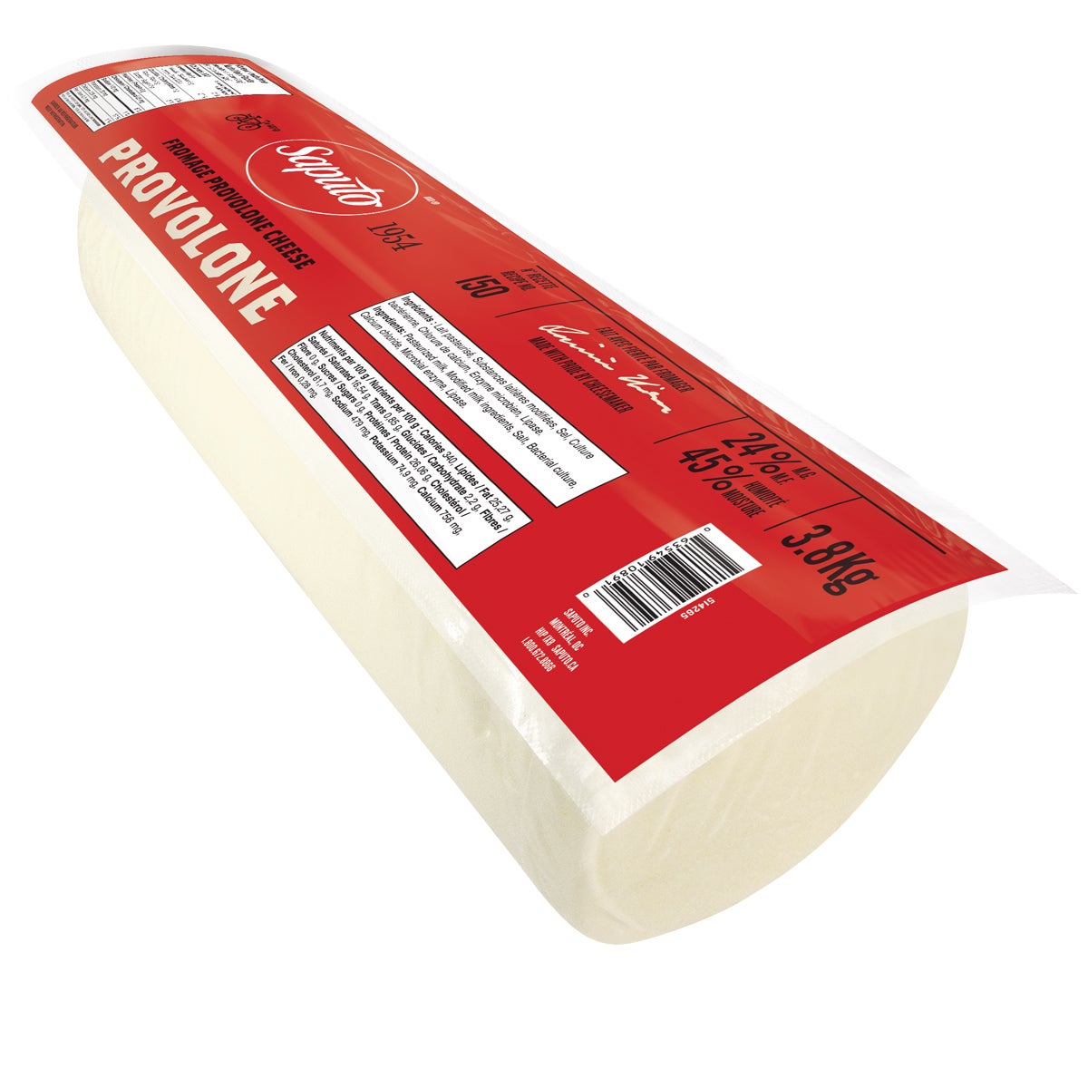 Saputo Provolone Cheese, 3.8 kg - image 1