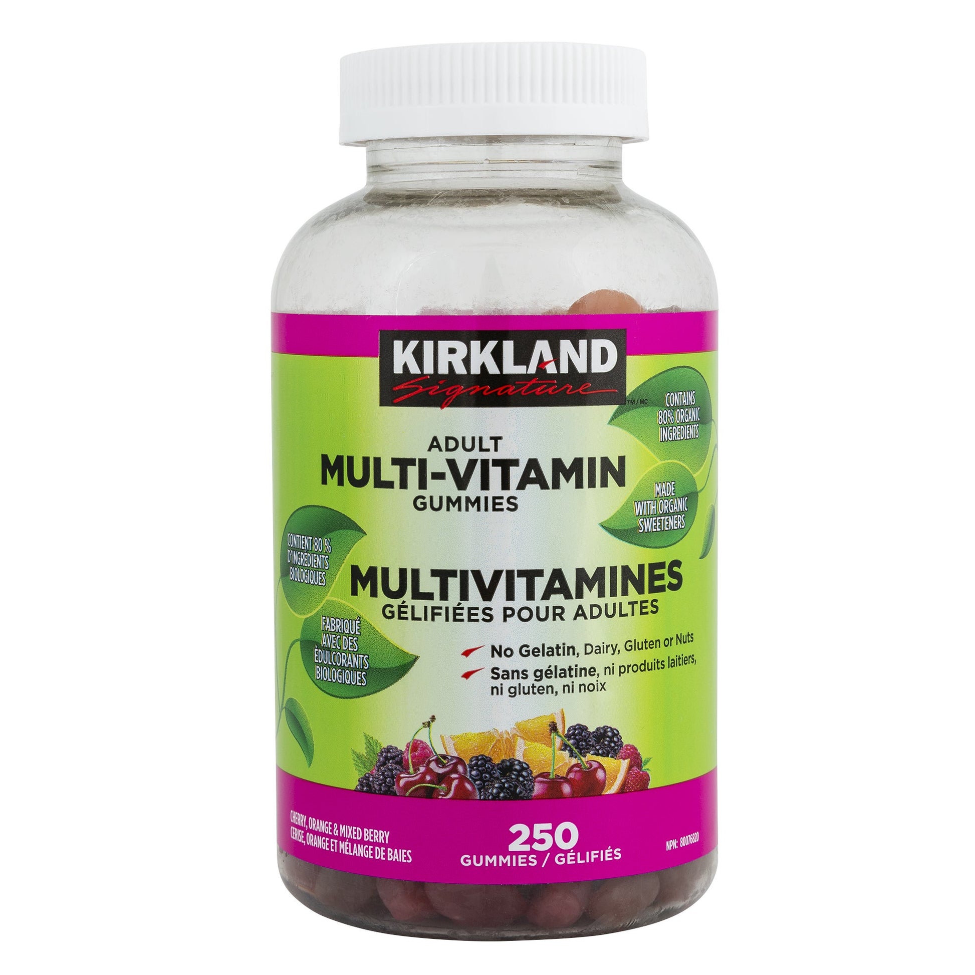 Kirkland Signature Adult Multi-vitamin Gummies, 250 gummies - image 1