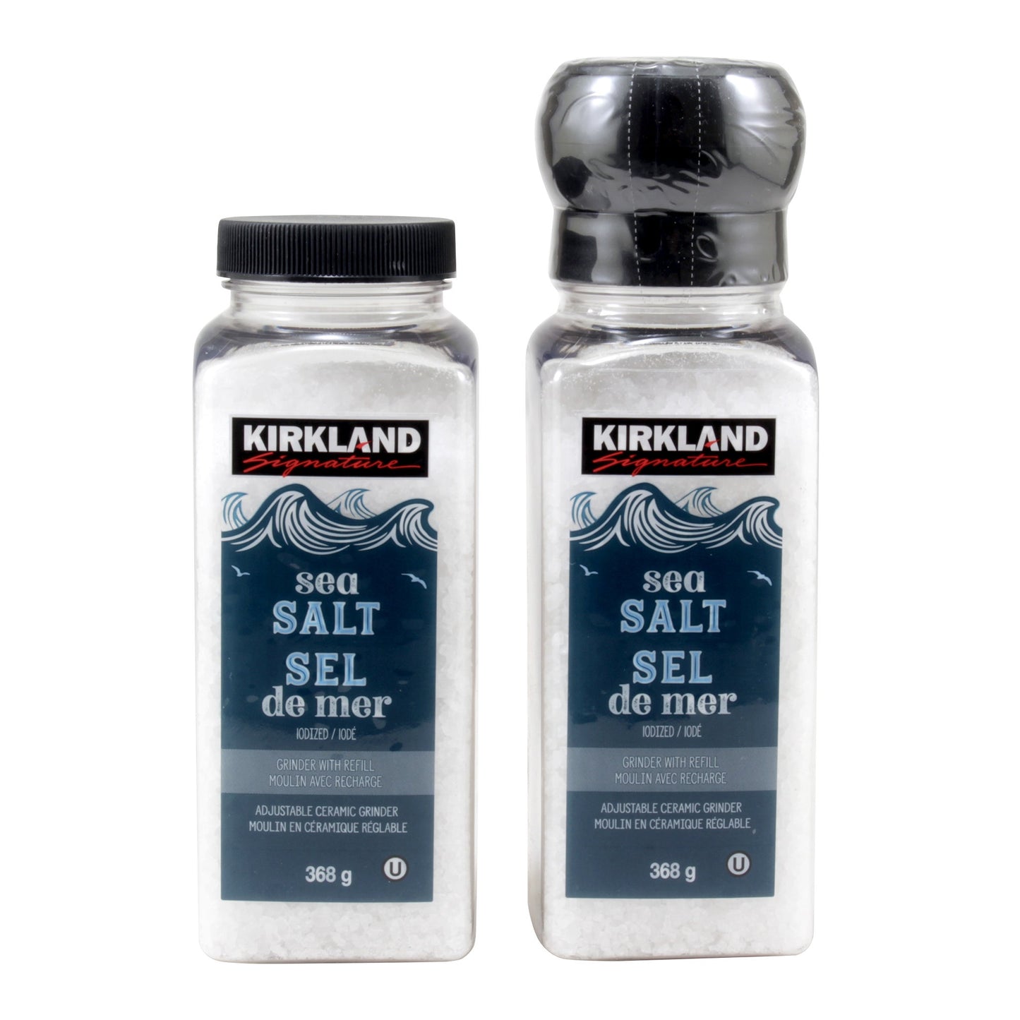 Kirkland Signature Sea Salt with Grinder and Refill, 738 g - image 2