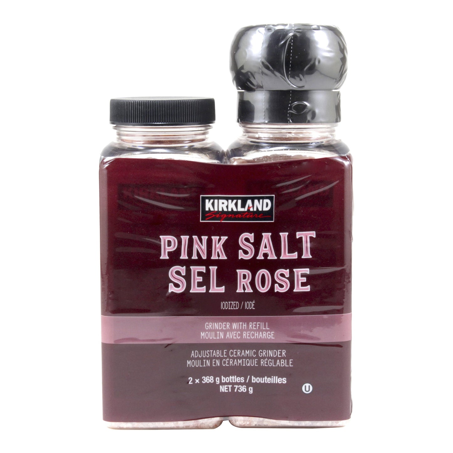 Kirkland Signature Pink Salt with Grinder and Refill, 738 g - image 1