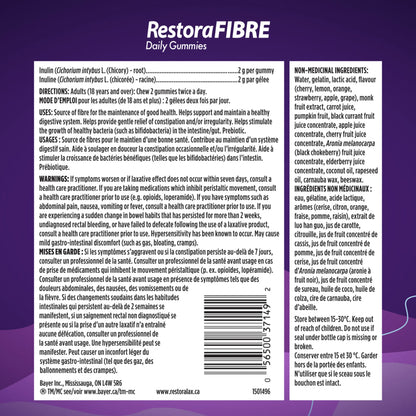 RestoraFIBRE Gummies, 2 x 140 gummies - image 2