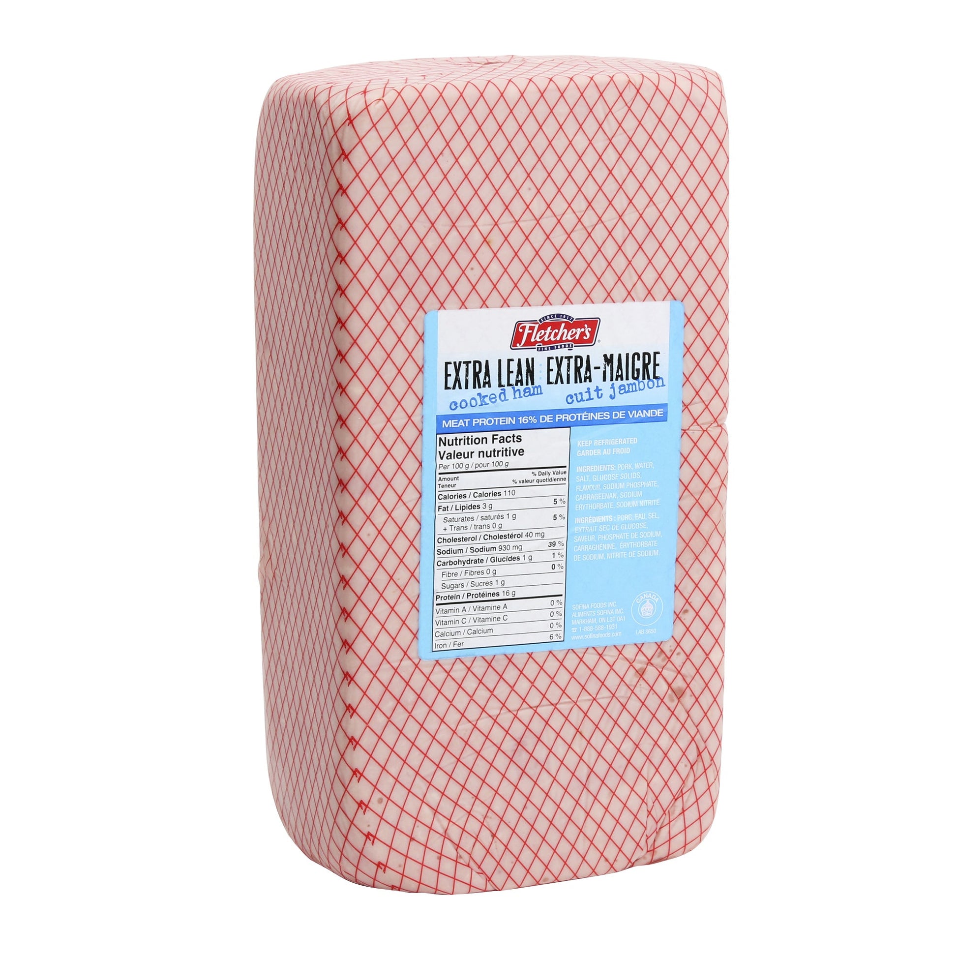 Fletcher’s Extra-lean Cooked Ham, 5 kg average weight* - image 1