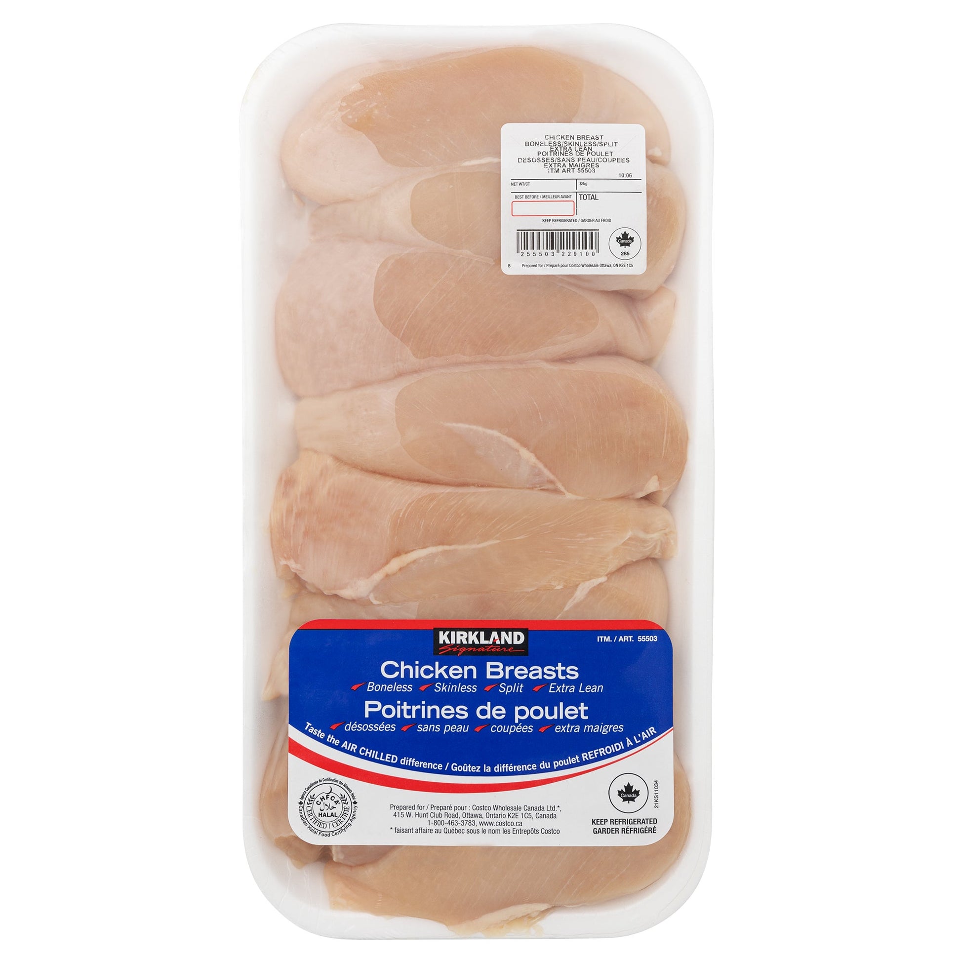 Kirkland Signature Boneless Skinless Chicken Breasts,  2 kg average weight* - image 1