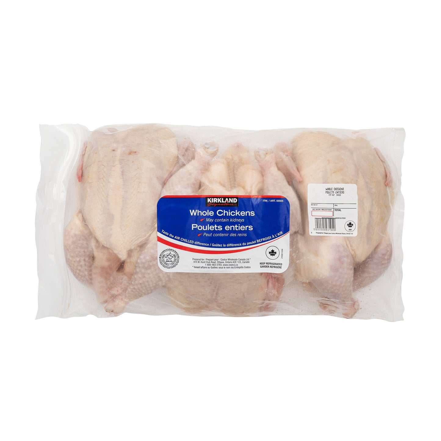 Kirkland Signature Whole Chicken Fryers, 4 kg average weight* - image 1
