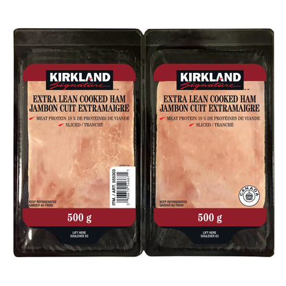 Kirkland Signature Extra-lean Sliced Ham, 2 × 500 g - image 2